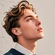 Беспроводные наушники Bluetooth Hoco EW73 Randy |TWS наушники, портативные, Bluetooth 5.4, 30/300mAh, USB Type-C, сенсорный LED-дисплей на кейсе, TouchScreen, до 4 часов работы, встроенный микрофон, быстрая зарядка| Белый - изображение 8