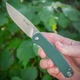 Нож складной Ganzo G6804-GR, сталь 8Cr14Mov, G10 Зеленая - изображение 1