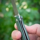Нож складной Ganzo G6804-GR, сталь 8Cr14Mov, G10 Зеленая - изображение 7