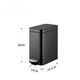 Відро для мусора з плавним закриттям Mixxus Premium Quadro-TC0105 Black 5 л колір чорний (MI7061) - зображення 6
