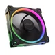 Вентилятор для корпусу Asus Prime MR120 ARGB Reverse 120 мм набір 3 шт Чорний (90DA00L0-B09020) - зображення 6