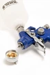 Краскопульт пневматичний MASTERTOOL HVLP MINI ВПЛБ 125 мл Ø 0,8 мм круглий/плоский факел 70-110 л/хв 2-2,5 бар 80-8930 - зображення 3