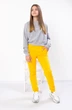 Спортивні однотонні штани-джогери для дівчинки Носи своє 98 Жовтий (p-8273-80764) - зображення 1