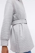 Удлиненная женская куртка-рубашка с поясом Baon B0324011-202 серая XS - изображение 5