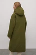 Длинная зимняя женская куртка Finn Flare FWB51050-908 Down fill зеленая 2XL - изображение 5