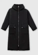Длинная зимняя женская куртка Finn Flare FWB51050-200 Down fill черная XL - изображение 8