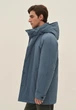 Удлиненная мужская демисезонная куртка Finn Flare FAD21002-105 голубая XL - изображение 4
