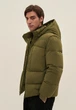 Короткий мужской стеганый пуховик Finn Flare FAD21013-904 хаки XL - изображение 4
