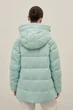 Удлиненная зимняя женская куртка Finn Flare FAC11053-516 Down fill зеленая XS - изображение 5