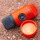 Портативна еспресо-кавоварка Wacaco Nanopresso червона з чохлом червона - зображення 6