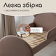 Ліжко дитяче з бортиками та матрацом Dreamer Ведмедик Сліп, Мокко, Спальне місце 80х160 см - зображення 3