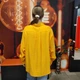 Сорочка AZURI жіноча жатка віскоза довгий рукав гудзики 48 помаранчева - зображення 3