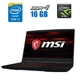 Ігровий ноутбук MSI GF63 Thin 10UC-675NEU / 15.6" (1920x1080) IPS / Intel Core i5-10500H (6 (12) ядер по 2.5 - 4.5 GHz) / 16 GB DDR4 / 512 GB SSD / nVidia GeForce RTX 3050, 4 GB GDDR6, 128-bit / WebCam б/в - зображення 1