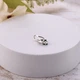 Серебряный кулон Листочек Вербочки с зеленым камнем Emerald 925 Zirkon - изображение 3