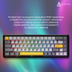 Проводная магнитная клавиатура Ajazz AK680 MAX Magnetic switches Black Gray Yellow (AK680-M-BGY-AW) - изображение 7