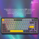 Ігрова дротова механічна клавіатура Ajazz AK820 MAX Magnetic switches-Black-Gray-Yellow-RGB - зображення 7