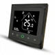 Програмований терморегулятор In-Therm PWT 002 Wi-Fi подвійний чорний матовий з сенсорним екраном для електричної теплої підлоги та радіаторів, адаптивне тижневе програмування, захист від дітей. - зображення 2