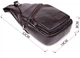 Мужская кожаная сумка через плечо VINTAGE коричневая натуральная кожа messenger crossbody 51505 - изображение 3