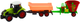 Zestaw zabawek LEAN Toys Traktor rolniczy z przyczepą wywrotką i wozem paszowym 24791 (5905991058410) - obraz 3