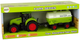 Трактор LEAN Toys Ферма з причепом, великі колеса, зелений 15424 (5905515358026) - зображення 1