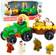 Набір LEAN Toys Трактор з інтерактивним приводом, тваринами та причепом, звуками та світлом 22791 (5905991051404) - зображення 2
