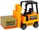 Zabawka LEAN Toys Wózek widłowy z napędem frykcyjnym Pomarańczowy 13312 (5905323215146) - obraz 4