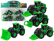 Zestaw LEAN Toys Pojazdy farmerskie Traktory 4 szt Zielone 15412 (5905515357906) - obraz 2