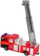Zestaw zabawek LEAN Toys Wóz Straż pożarna + Auto z napędem + Motorówka z przyczepką Czerwona 13311 (5905323215139) - obraz 6