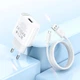 Сетевое зарядное устройство Hoco C109A White 10.5 Вт 2.1 A 1 x USB A с кабелем USB A microUSB - изображение 6