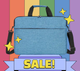 Сумка для ноутбука Bagmax 15.6" плоская на ремне с карманом для аксессуаров Голубой (S722-5) - изображение 5