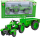 Zabawka LEAN Toys Taktor rolniczy z przyczepą metalowy 1:18 Zielony 24733 (5905991057833) - obraz 2