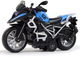 Іграшка LEAN Toys Мотоцикл GT з приводом pull-back світлом і звуком 1:14 Синій 12258 (5905214970345) - зображення 3