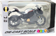 Zabawka LEAN Toys Motocykl V4 sportowy metalowy ze światłami i dźwiękami z srebrnymi elementami 1:12 Czarny 22611 (5905991049609) - obraz 1