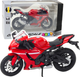 Іграшка LEAN Toys Спортивний мотоцикл R1 металевий зі світлом і звуками 1:12 Червоний 22629 (5905991049784) - зображення 2