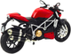 Zabawka LEAN Toys Motocykl sportowy metalowy z srebrnymi elementami ze światłami i dźwiękami 1:12 Czerwony 22608 (5905991049579) - obraz 4