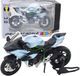 Іграшка LEAN Toys Спортивний мотоцикл з металу зі світлом і звуками 1:12 Срібний 22604 (5905991049531) - зображення 2