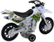 Іграшка LEAN Toys Мотоцикл для кросу з приводом світлом і звуками Білий 24215 (5905991053613) - зображення 3