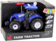 Zabawka LEAN Toys Traktor farmerski rolniczy ze światłami i dźwiękami 1:36 Niebieski 24711 (5905991057611) - obraz 1