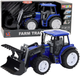 Zabawka LEAN Toys Traktor farmerski z ruchomą łyżką oraz ze światłami i dźwiękami 1:10 Niebieski 24712 (5905991057628) - obraz 2