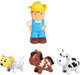 Іграшка LEAN Toys Сільськогосподарський трактор для малюків з тваринами та фермером, а також зі світлом і звуком 24739 (5905991057895) - зображення 4