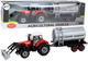 Traktor rolniczy LEAN Toys Koparka z cysterną i z napędem Czerwony 19689 (5905991010647) - obraz 2