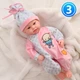 Реалістична лялька Реборн BZ Doll Пупс 48 см. Інтерактивний, видає звуки. Reborn з сертифікатом якості - зображення 4