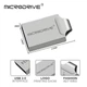 USB металлическая флешка для компьютера, ноутбука MICRODRIVE 128ГБ USB 2.0 Серебряный - изображение 2