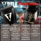 Боксерські рукавиці TITLE Boxeo Mexican Leather Quatro Black/White 14 oz (бинти 4м. в комплекті) - изображение 3