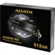 Накопитель SSD Adata M.2 2280 512GB (SLEG-900-512GCS) - изображение 7