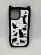 Резиновый чехол Cats для Apple iPhone 13 / 14 / 15 Черно-белый - изображение 1