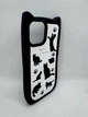 Резиновый чехол Cats для Apple iPhone 13 / 14 / 15 Черно-белый - изображение 5