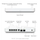 Шлюз Ubiquiti Unifi Gateway Fiber (UXG-Fiber) ( white ) - зображення 4