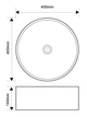 Раковина накладная MIXXUS PREMIUM TOPPER-0103 400х400х150mm (MP6529) - изображение 4
