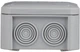 Розподільна коробка Plank Unika IB402 90х90х52 мм IP54 з кабельними вводами сіра PLK4020850 - изображение 2